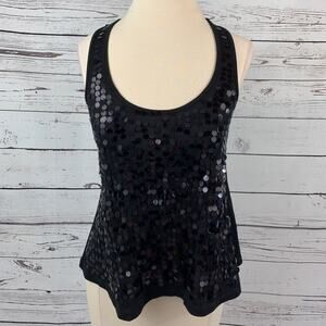 Rue21 BLACK SEQUIN RACER BACK TANK